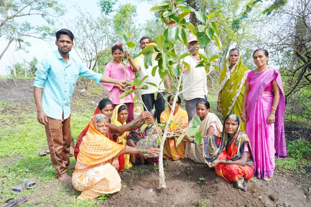 वसुंधरा फौंडेशन च्या वतीने वटपौर्णिमा निमित्त वडाचे वृक्षारोपण